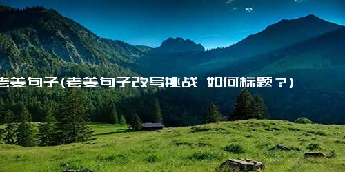 老姜句子(老姜句子改写挑战 如何标题？)